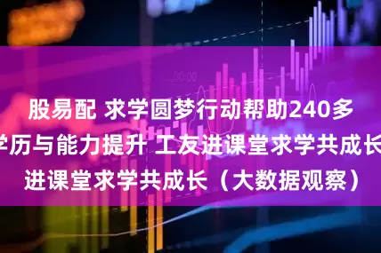 股易配 求学圆梦行动帮助240多万农民工实现学历与能力提升 工友进课堂求学共成长（大数据观察）