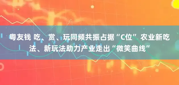 粤友钱 吃、赏、玩同频共振占据“C位” 农业新吃法、新玩法助力产业走出“微笑曲线”